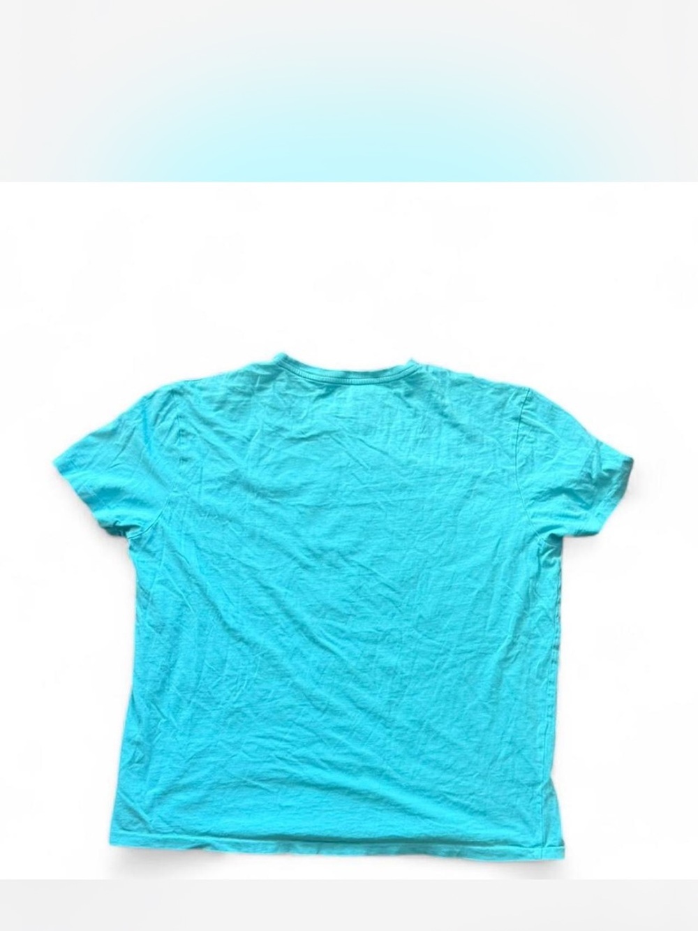 Polo Ralph Lauren Aqua/ Turquoise Polo Logo Crewneck Tee - Picture 2 of 3